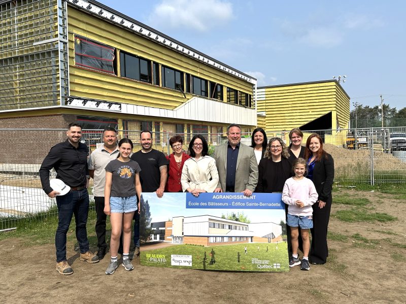 Image d'entête de l'article Réalisation des travaux d’agrandissement de l’édifice Sainte-Bernadette de l’école des Bâtisseurs